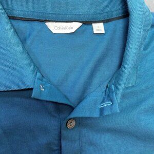 Calvin Klein Men’s Blue Short Sleeve Polo Shirt Size M
